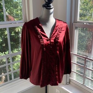 Express red blouse